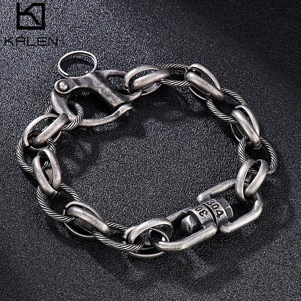 charm bracelets vintage dark style link bracelet mens chunky rolo chain stainless steel fashion edgy men geometry cuff id, Golden;silver
charm bracelets vintage dark style link bracelet mens chunky rolo chain stainless steel fashion edgy men geometry cuff id, Golden;silver