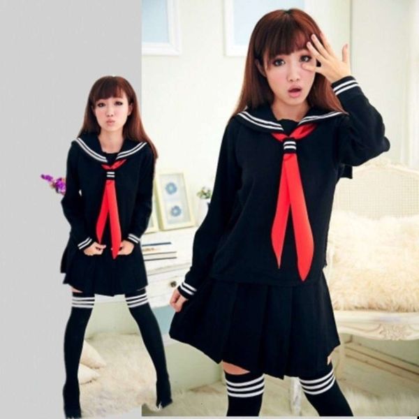 Sexy underwear temptation black and white two color long sleeve student class uniform Sailor Costume performance, Black;white
Sexy underwear temptation black and white two color long sleeve student class uniform Sailor Costume performance, Black;white