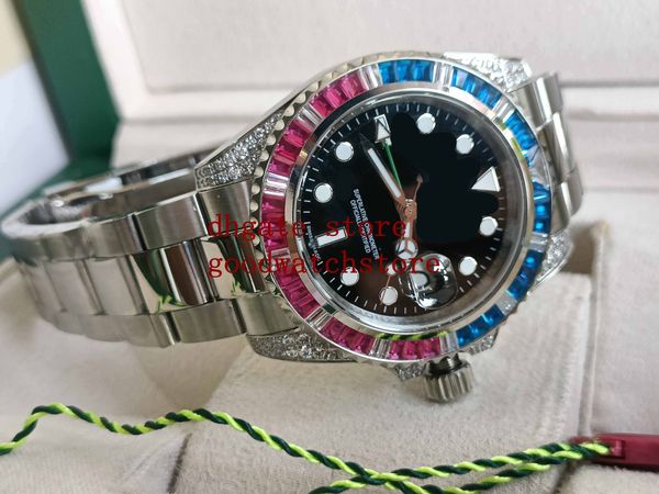 original box men's quality 40mm gmt wristwatches 316l 116759 18k white gold with diamonds markers asia 2813 movement automatic men spor, Slivery;brown
original box men's quality 40mm gmt wristwatches 316l 116759 18k white gold with diamonds markers asia 2813 movement automatic men spor, Slivery;brown