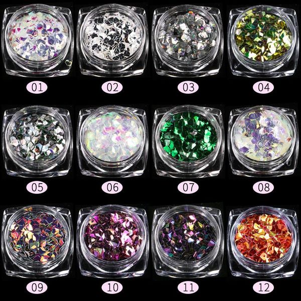 12pcs/set rainbow color 3d three-dimensional diamond pet confetti chunky glitter powder sequins diy manicure nail art decoration decorations, Silver;gold
12pcs/set rainbow color 3d three-dimensional diamond pet confetti chunky glitter powder sequins diy manicure nail art decoration decorations, Silver;gold