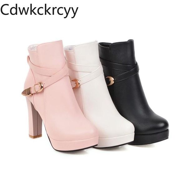 boots winter the fashion round head thick heel white pink black plus velvet keep warm high women size34-43
boots winter the fashion round head thick heel white pink black plus velvet keep warm high women size34-43