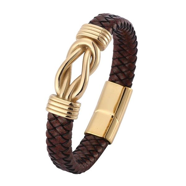magnet buckle men brown braided leather bracelet stainless steel unique cross knot shape wristband bracelets male jewelry pd0750 charm, Golden;silver
magnet buckle men brown braided leather bracelet stainless steel unique cross knot shape wristband bracelets male jewelry pd0750 charm, Golden;silver