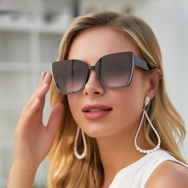 sunglasses oversized cat eye women 2021 fashion large frame square sun glasses for men retro trendy cateye eyewear, White;black
sunglasses oversized cat eye women 2021 fashion large frame square sun glasses for men retro trendy cateye eyewear, White;black