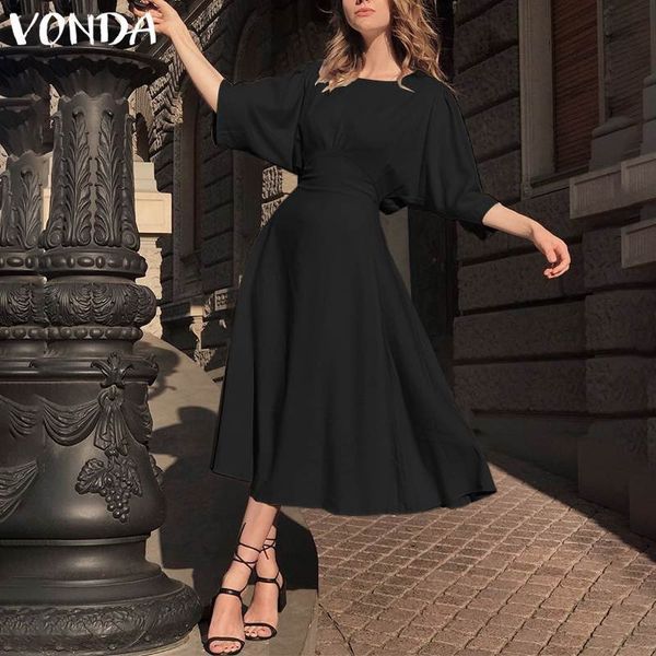 women's blouses & shirts vonda women summer solid color dress casual o neck half sleeve plus size bohemian party vestidos stylish, White
women's blouses & shirts vonda women summer solid color dress casual o neck half sleeve plus size bohemian party vestidos stylish, White