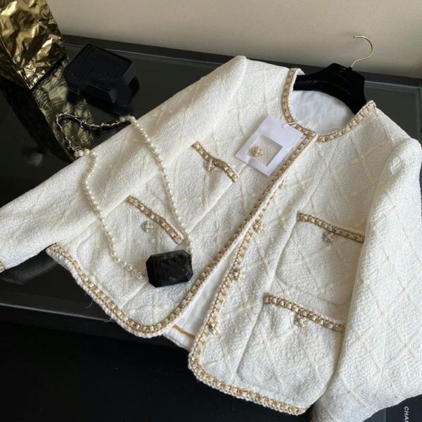women's jackets luxury autumn women white tweed jacket coat female fashion chic overcoat gdnz 7.25, Black;brown
women's jackets luxury autumn women white tweed jacket coat female fashion chic overcoat gdnz 7.25, Black;brown