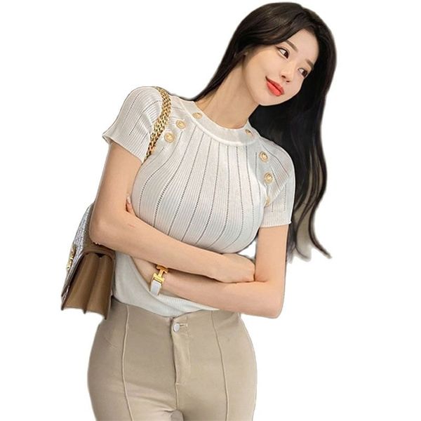 ice silk shirt short-sleeved t-shirt women hollow western style blouse summer korean fashion women's clothing 210520, White;black
ice silk shirt short-sleeved t-shirt women hollow western style blouse summer korean fashion women's clothing 210520, White;black