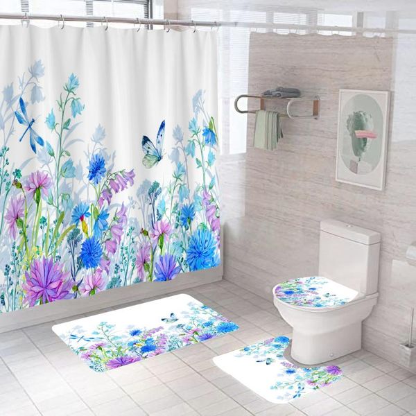 shower curtains blue purple curtain flower pastrol bathroom set fashion pattern bath non slip toilet cover floor and mat rug
shower curtains blue purple curtain flower pastrol bathroom set fashion pattern bath non slip toilet cover floor and mat rug