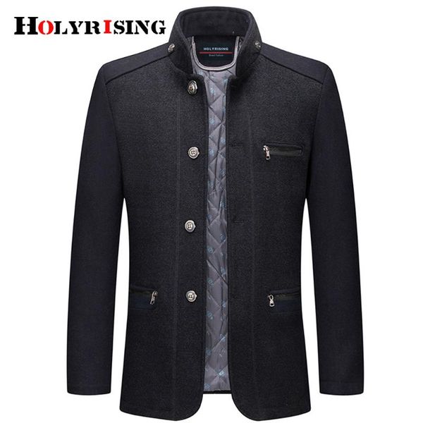men's wool & blends autumn and winter business stand-up collar woolen coat fashionable anti-wrinkle plus cotton thick men jacket, Black
men's wool & blends autumn and winter business stand-up collar woolen coat fashionable anti-wrinkle plus cotton thick men jacket, Black