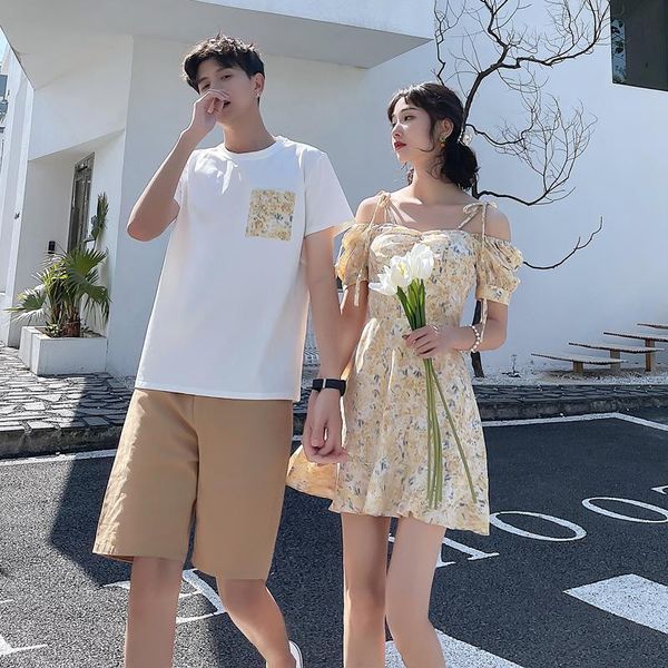 women's t-shirt summer 2021 couples wear short sleeved t-shirts with one dress clothes clothing, White
women's t-shirt summer 2021 couples wear short sleeved t-shirts with one dress clothes clothing, White