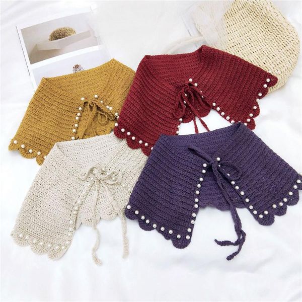 linbaiway women knitted fake collar cotton shirt solid color cape shoulder wrap shawl false girls dress detachable bow ties, Black;gray
linbaiway women knitted fake collar cotton shirt solid color cape shoulder wrap shawl false girls dress detachable bow ties, Black;gray