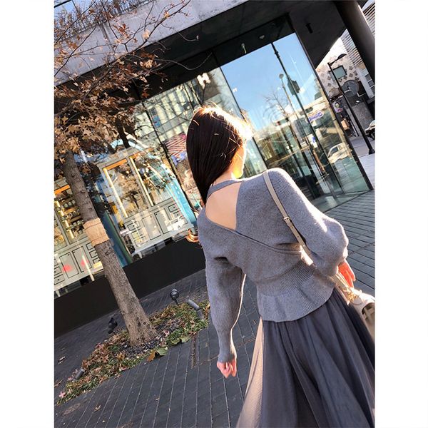 two piece dress zawfl - women's hollow back knitted jacket, long , two pullovers, in autumn and winter 2021, White
two piece dress zawfl - women's hollow back knitted jacket, long , two pullovers, in autumn and winter 2021, White