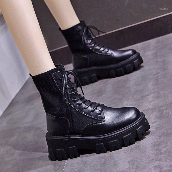 boots breathable thick spring and summer 2021 women's thin bottom muffin british mid heel short1, Black
boots breathable thick spring and summer 2021 women's thin bottom muffin british mid heel short1, Black