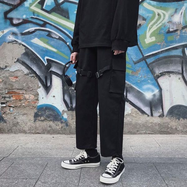 straight pants men's fashion solid color multi-pocket overalls men streetwear wild loose hip-hop mens m-2xl, Black
straight pants men's fashion solid color multi-pocket overalls men streetwear wild loose hip-hop mens m-2xl, Black