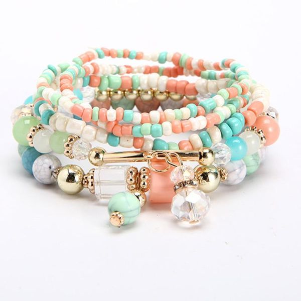 beaded, strands bohemian ethnic style bracelets set for womem fashion multilayer candy color crystal glass beads beaded bracelet, Black
beaded, strands bohemian ethnic style bracelets set for womem fashion multilayer candy color crystal glass beads beaded bracelet, Black