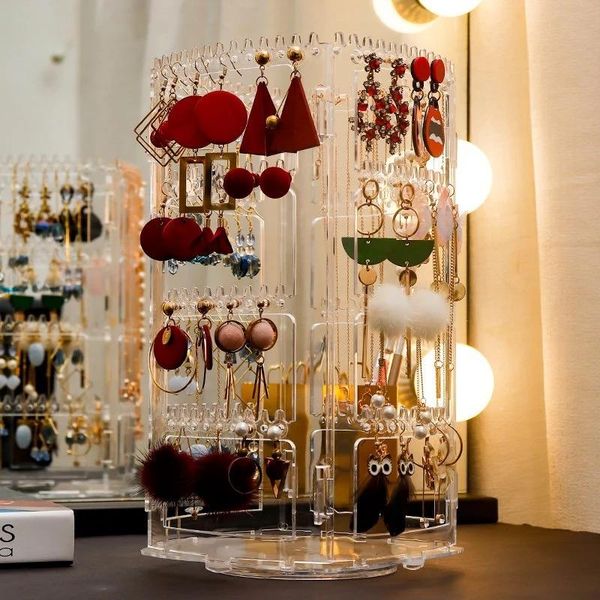 multifunctional rotation jewelry storage rack necklace earrings dustproof capacity hanging deskboxes & bins
multifunctional rotation jewelry storage rack necklace earrings dustproof capacity hanging deskboxes & bins