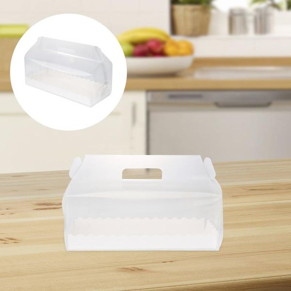 gift wrap 6pcs transparent cake roll packaging box with tray portable swiss containers dessert holder (long)
gift wrap 6pcs transparent cake roll packaging box with tray portable swiss containers dessert holder (long)
