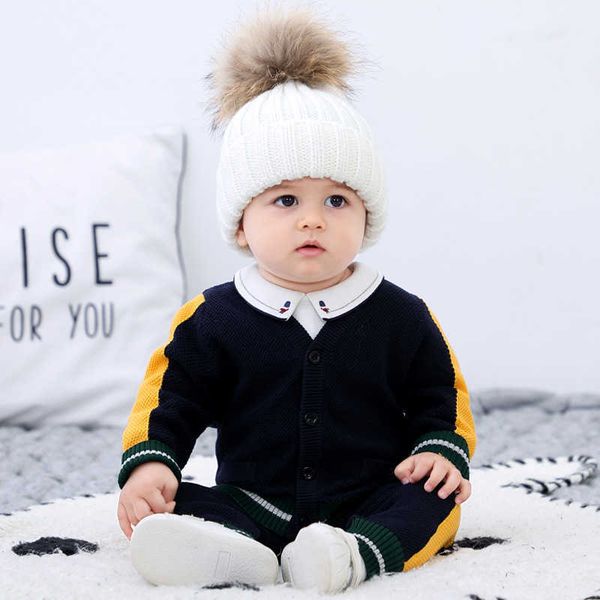2pcs baby boys clothes set children long sleeve knitted sweaters + pants toddler autumn winter clothing infant boutique 210615, Blue
2pcs baby boys clothes set children long sleeve knitted sweaters + pants toddler autumn winter clothing infant boutique 210615, Blue