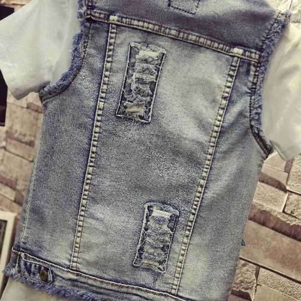 women's vests springtime embroidered denim woman's fashion vest torn flower jacket custom streetwear sleeve long jean q6gu, Black;white
women's vests springtime embroidered denim woman's fashion vest torn flower jacket custom streetwear sleeve long jean q6gu, Black;white