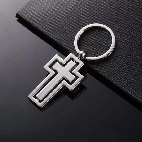 cross keychain metal men women rotatable pendant key buckle keyring christian gifts party favor, Slivery;golden
cross keychain metal men women rotatable pendant key buckle keyring christian gifts party favor, Slivery;golden