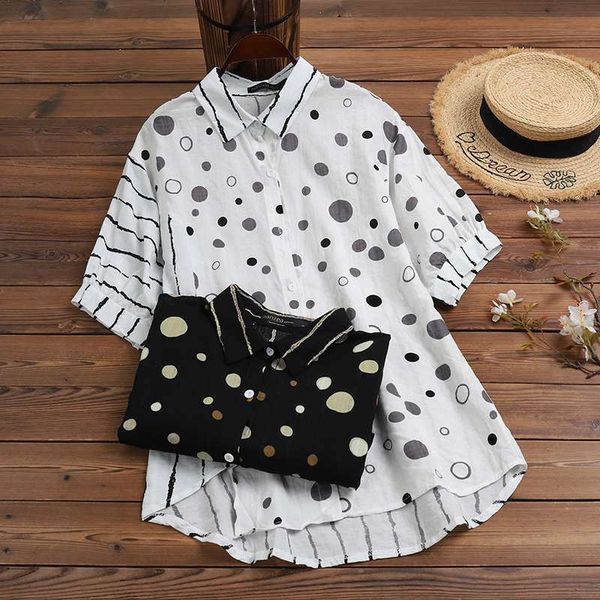 blouses women's summer printed blouse 2021 stylish striped shirts short sleeve blusas female lapel button patchwork plus size, White
blouses women's summer printed blouse 2021 stylish striped shirts short sleeve blusas female lapel button patchwork plus size, White