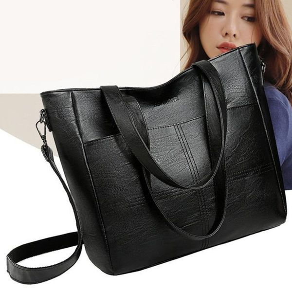evening bags women large capacity handle solid color leather shoulder shopper for bag shopping
evening bags women large capacity handle solid color leather shoulder shopper for bag shopping