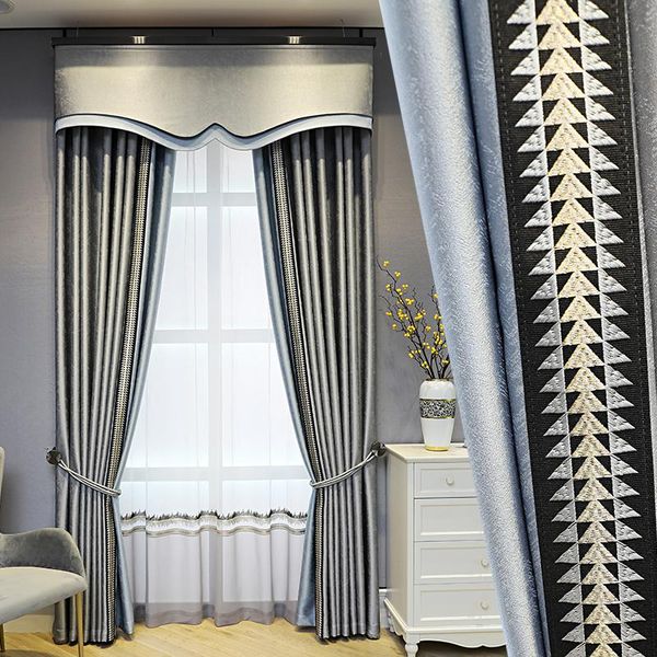 curtain & drapes custom modern nordic gray jacquard lace splicing livingroom blackout valance tulle panel m1095
curtain & drapes custom modern nordic gray jacquard lace splicing livingroom blackout valance tulle panel m1095