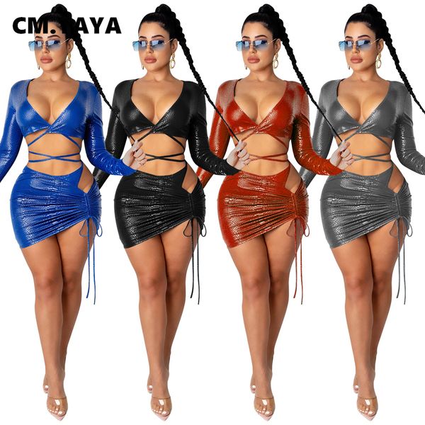 lace up two 2 piece set for women club night party outfits crop + tie up ruched midi skirt set fall winterby air, White
lace up two 2 piece set for women club night party outfits crop + tie up ruched midi skirt set fall winterby air, White