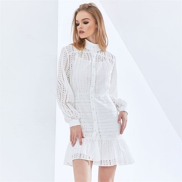 twotwinstyle elegant solid color hollow out summer dress for women long sleeve high waist dresses female womens clothing, Black;gray
twotwinstyle elegant solid color hollow out summer dress for women long sleeve high waist dresses female womens clothing, Black;gray