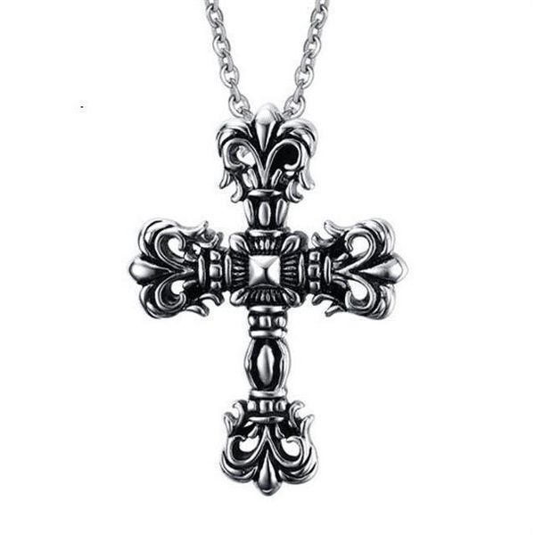 pendant necklaces jay chou's same cross necklace punk men's domineering titanium steel products on the market stainless jewelry, Silver
pendant necklaces jay chou's same cross necklace punk men's domineering titanium steel products on the market stainless jewelry, Silver
