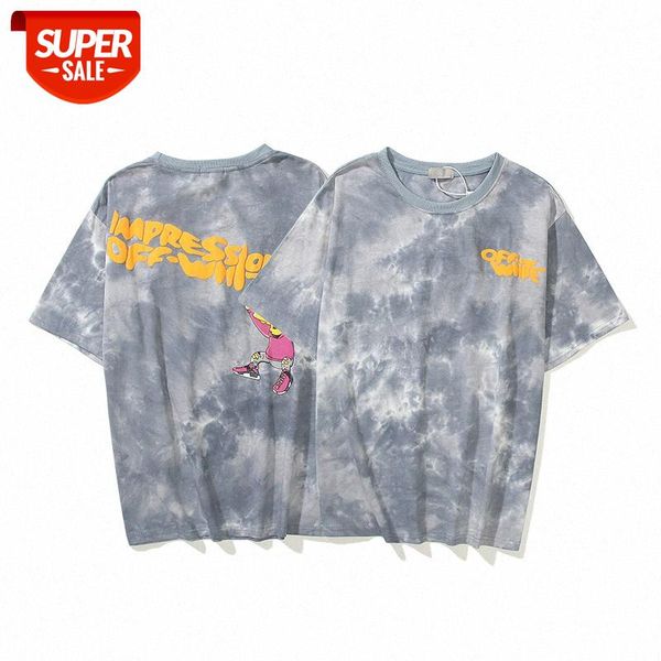 spoof simp hip hop rap tie-dye short sleeve t-shirt ow male and female couple loose base shirt #t84w, White;black
spoof simp hip hop rap tie-dye short sleeve t-shirt ow male and female couple loose base shirt #t84w, White;black