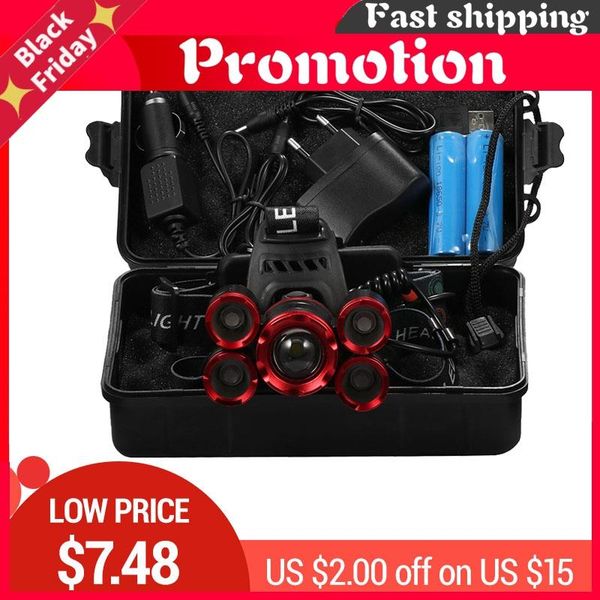 headlamps 5*t6 led headlight zoom torch camping fishing headlamp lantern use 2*18650 battery /ac/car/usb/ charging
headlamps 5*t6 led headlight zoom torch camping fishing headlamp lantern use 2*18650 battery /ac/car/usb/ charging