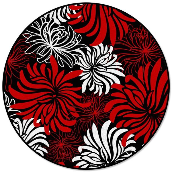 carpets red black flower chrysanthemum round rug for living room home decor kids children's bedroom area rugs mats
carpets red black flower chrysanthemum round rug for living room home decor kids children's bedroom area rugs mats