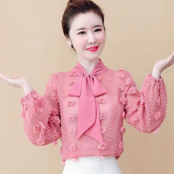 women's blouses & shirts chiffon shirt women 2021 spring and autumn temperament lace bottoming fashion small western style rest top, White
women's blouses & shirts chiffon shirt women 2021 spring and autumn temperament lace bottoming fashion small western style rest top, White