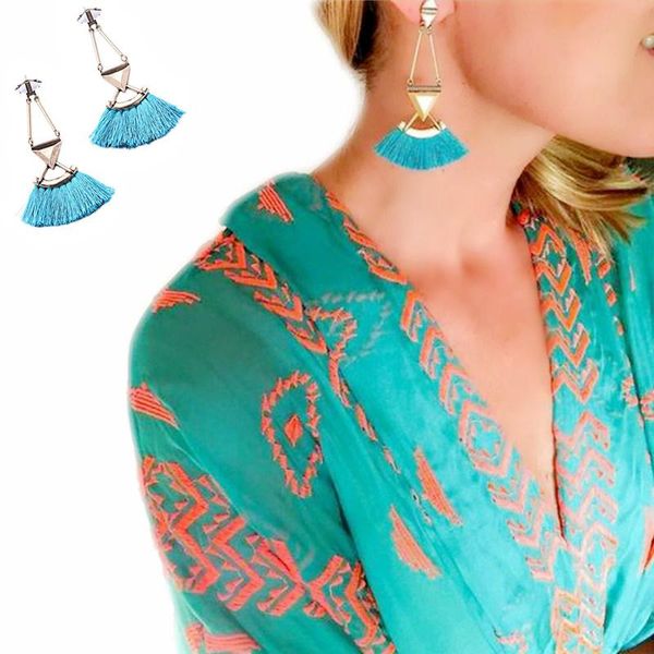 ladies pattern accessories earings 2021 gift geometric earrings woman vintage triangle tassel fashion jewelry dangle & chandelier, Silver
ladies pattern accessories earings 2021 gift geometric earrings woman vintage triangle tassel fashion jewelry dangle & chandelier, Silver