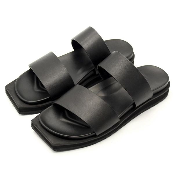 sandals est men's black double strap summer for men genuine leather platform heel lazy slippers drop big sizeeu44
sandals est men's black double strap summer for men genuine leather platform heel lazy slippers drop big sizeeu44