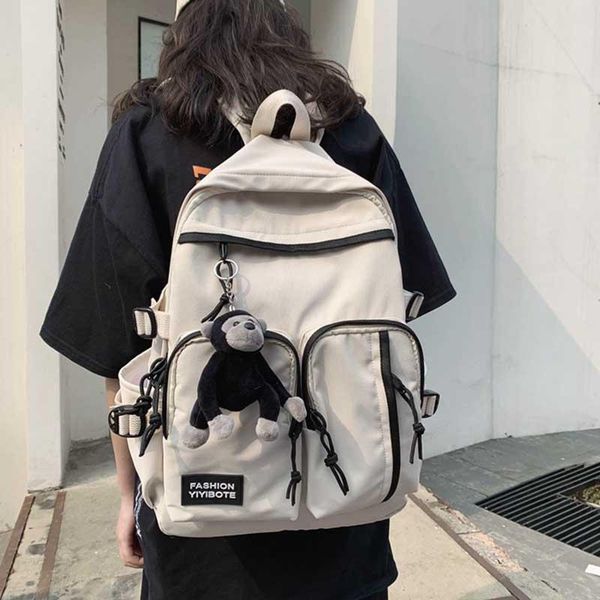 backpack school casual women's students design backpacks for girls female bags large fashion capacity solid color schoolbag
backpack school casual women's students design backpacks for girls female bags large fashion capacity solid color schoolbag