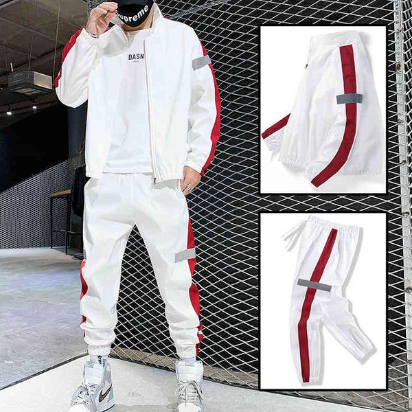 men's tracksuits autumn sports set by men jacket + pants two pieces of casual training fashion streetwear suit jogging clothes k58o, Gray
men's tracksuits autumn sports set by men jacket + pants two pieces of casual training fashion streetwear suit jogging clothes k58o, Gray