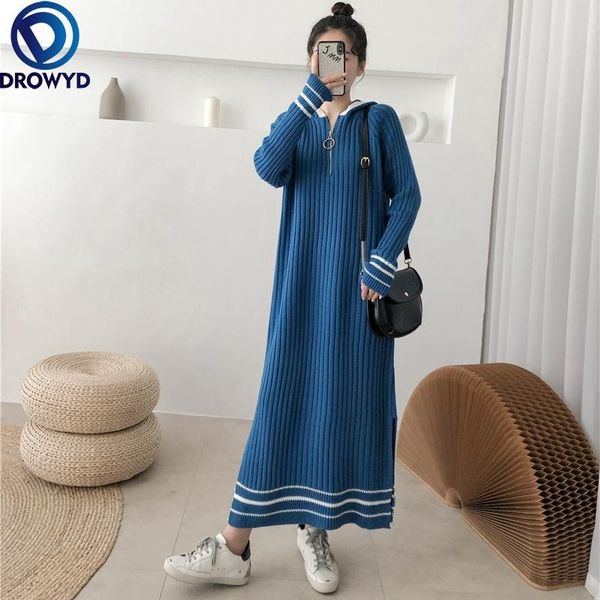 casual dresses 2021 autumn and winter super long loose straight hooded thick knitted dress striped sweater women stretch pullover, Black;gray
casual dresses 2021 autumn and winter super long loose straight hooded thick knitted dress striped sweater women stretch pullover, Black;gray