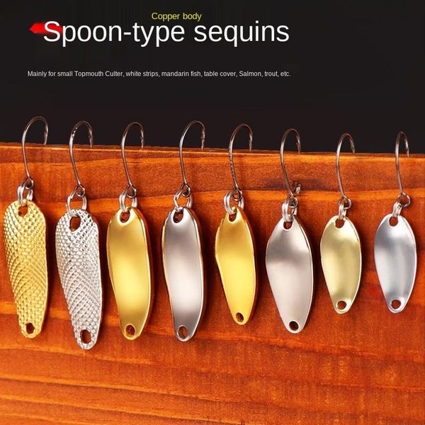 spoon-shaped snakehead rod luya sequins fresh water stream brother xi outh culter salmon white stripes fishing hooks
spoon-shaped snakehead rod luya sequins fresh water stream brother xi outh culter salmon white stripes fishing hooks