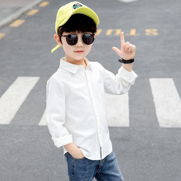 boys long-sleeved white shirt 2022 spring and autumn big childrens solid color lapel childrens leisure, White;black
boys long-sleeved white shirt 2022 spring and autumn big childrens solid color lapel childrens leisure, White;black
