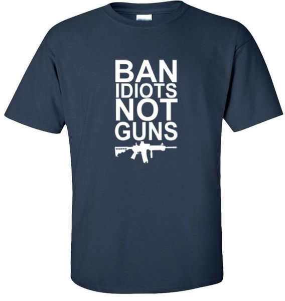men's t-shirts ban idiots not guns tee t shirt large navy auction stylish custom, White;black
men's t-shirts ban idiots not guns tee t shirt large navy auction stylish custom, White;black