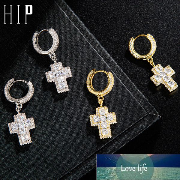 hip hop 1pair iced out baguette zircon cross drop dangle hinged stud earring hip hop rock for men jewelry factory price expert design qualit, Silver
hip hop 1pair iced out baguette zircon cross drop dangle hinged stud earring hip hop rock for men jewelry factory price expert design qualit, Silver