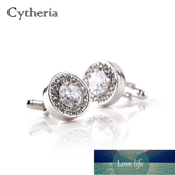 luxury cufflinks for mens and women zircon white purple crystal clear cuff button accessoire gift for groom wedding  factory price expert de, Silver
luxury cufflinks for mens and women zircon white purple crystal clear cuff button accessoire gift for groom wedding  factory price expert de, Silver