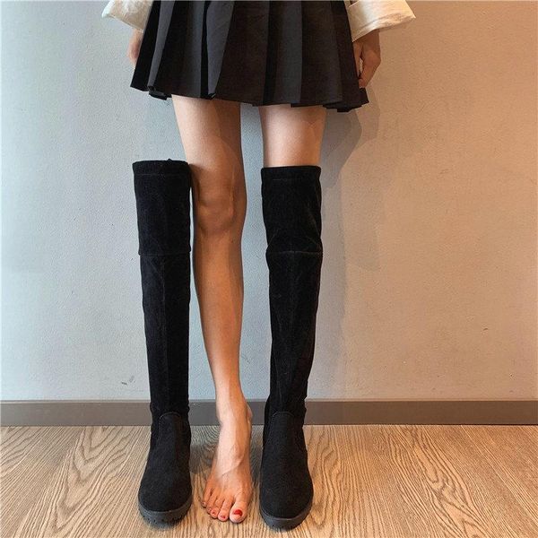 boots nice autumn/winter women high-soft keep warm over-the-knee long-barreled casual flats botas mujer, Black
boots nice autumn/winter women high-soft keep warm over-the-knee long-barreled casual flats botas mujer, Black