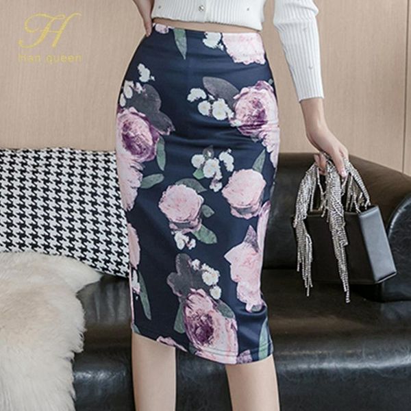 han queen print flowers women skirt korean style work casual pencil skirts autumn faldas mujer vintage women's clothing, Black
han queen print flowers women skirt korean style work casual pencil skirts autumn faldas mujer vintage women's clothing, Black