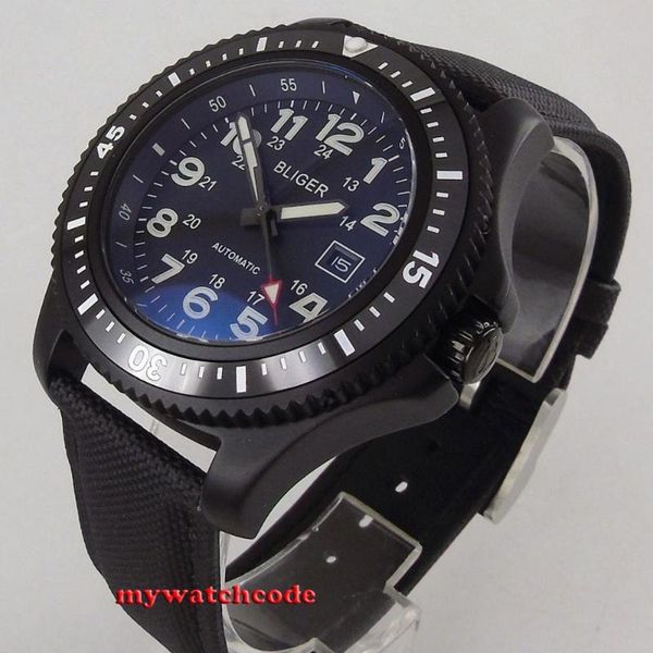 44mm bliger black dial watch miyota 8215 mingzhu automentic mens date window rotating bezel pvd coating wristwatches, Slivery;brown
44mm bliger black dial watch miyota 8215 mingzhu automentic mens date window rotating bezel pvd coating wristwatches, Slivery;brown
