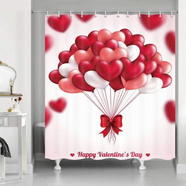 shower curtains happy valentine's day curtain romantic pink heart balloons polyester fabric bath with hooks wedding decorations
shower curtains happy valentine's day curtain romantic pink heart balloons polyester fabric bath with hooks wedding decorations