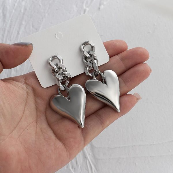 dangle & chandelier aensoa vintage silver color chain heart long drop earring 2021 simple punk love metal statement travel jewelry
dangle & chandelier aensoa vintage silver color chain heart long drop earring 2021 simple punk love metal statement travel jewelry