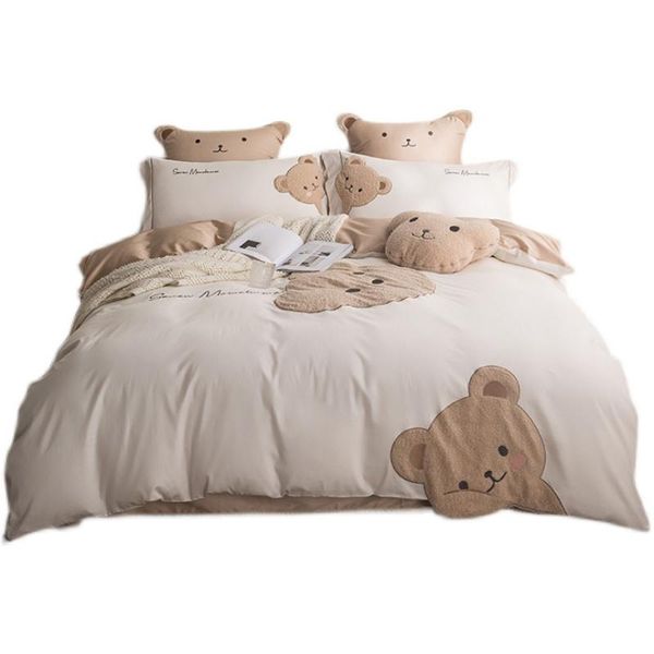 bedding sets cute cartoon 60 long-staple cotton four-piece quilt cover pure three-piece set
bedding sets cute cartoon 60 long-staple cotton four-piece quilt cover pure three-piece set