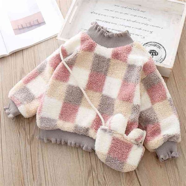 gooporson winter warm fleece thickened fashion korean plaid sweatshirt with bag christmas little girls clothes outfits 210715, Black
gooporson winter warm fleece thickened fashion korean plaid sweatshirt with bag christmas little girls clothes outfits 210715, Black